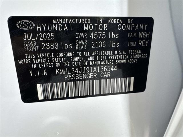 new 2026 Hyundai Sonata Hybrid car, priced at $34,540