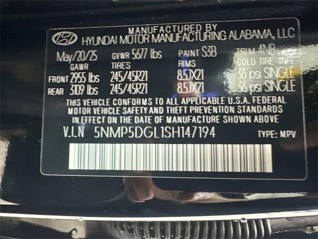 new 2025 Hyundai Santa Fe car, priced at $51,490
