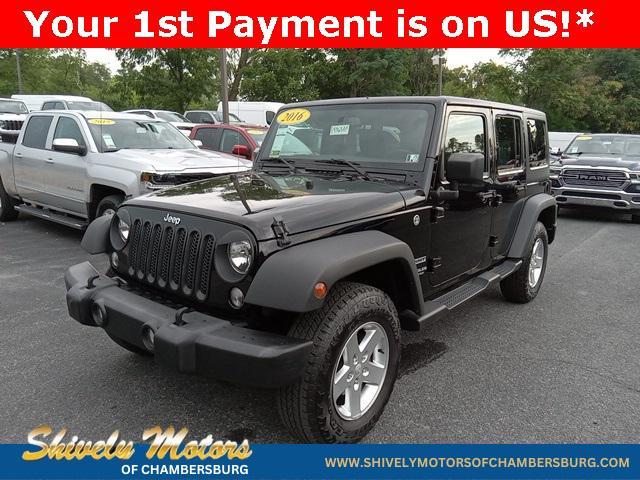 used 2016 Jeep Wrangler Unlimited car, priced at $19,495