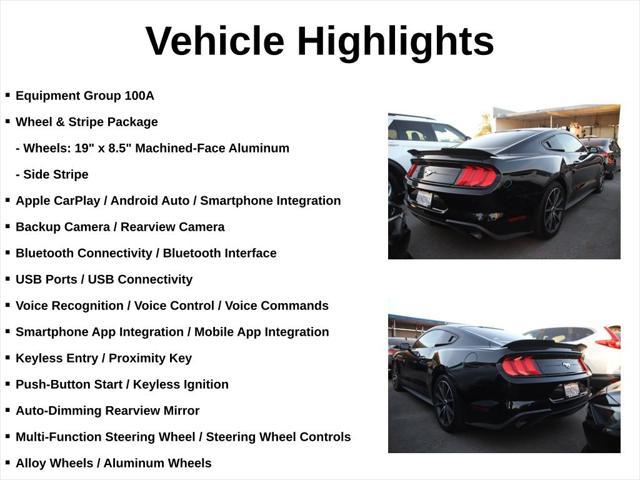 used 2018 Ford Mustang car, priced at $20,500