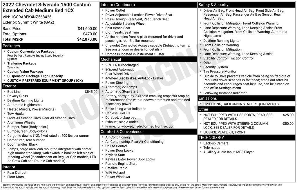 used 2022 Chevrolet Silverado 1500 car, priced at $29,500