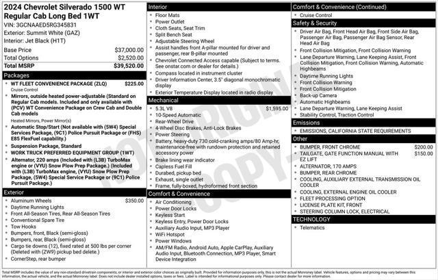 used 2024 Chevrolet Silverado 1500 car, priced at $31,500
