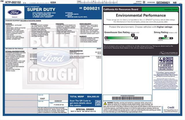 new 2025 Ford F-350 car, priced at $54,985