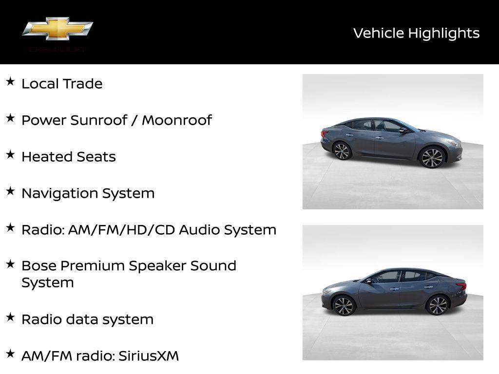 used 2018 Nissan Maxima car, priced at $15,900