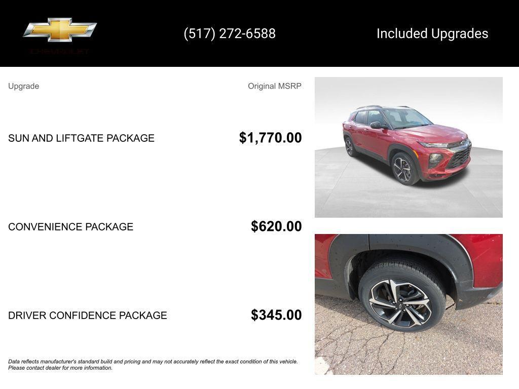 used 2021 Chevrolet TrailBlazer car, priced at $22,500