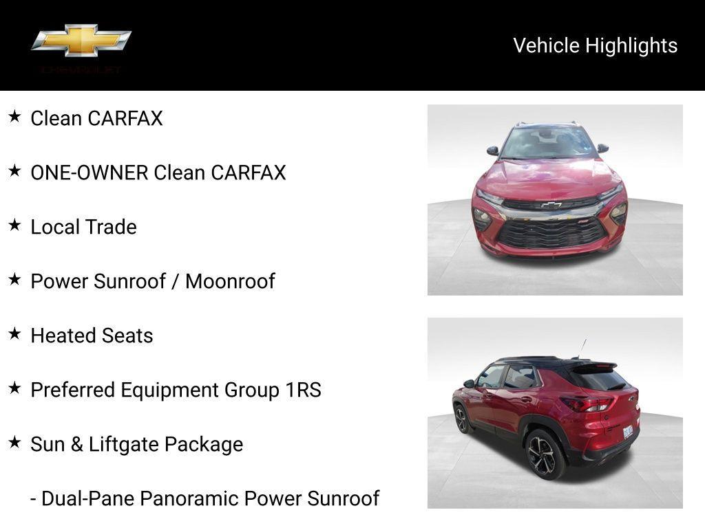 used 2021 Chevrolet TrailBlazer car, priced at $22,500