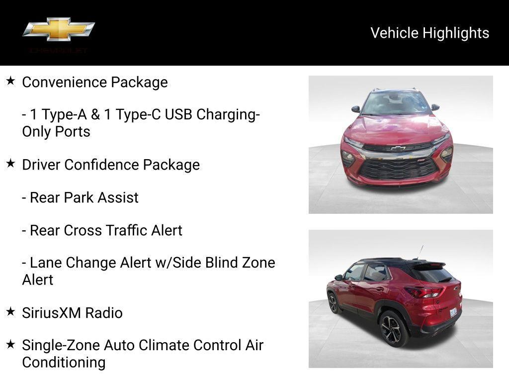 used 2021 Chevrolet TrailBlazer car, priced at $22,500