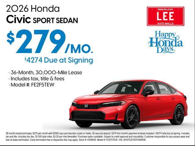 new 2026 Honda Civic Hybrid car, priced at $35,145