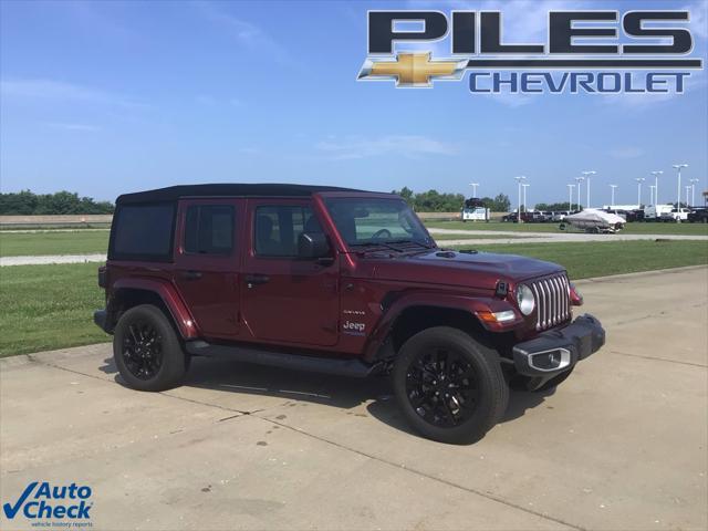used 2021 Jeep Wrangler Unlimited 4xe car, priced at $29,641