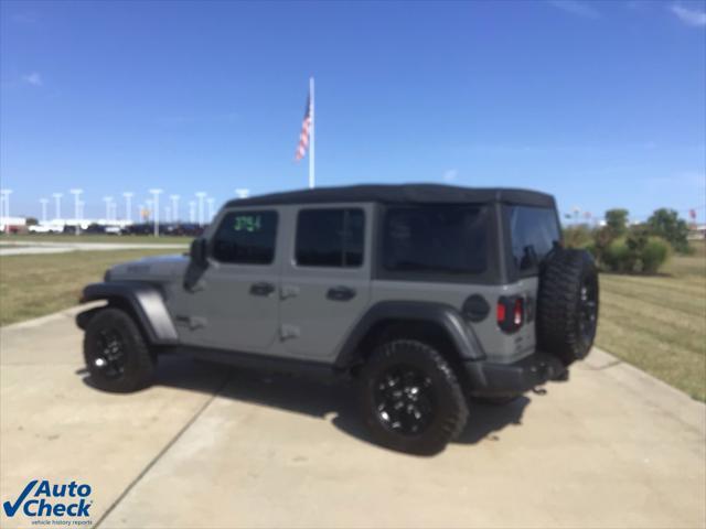 used 2022 Jeep Wrangler Unlimited car, priced at $34,618