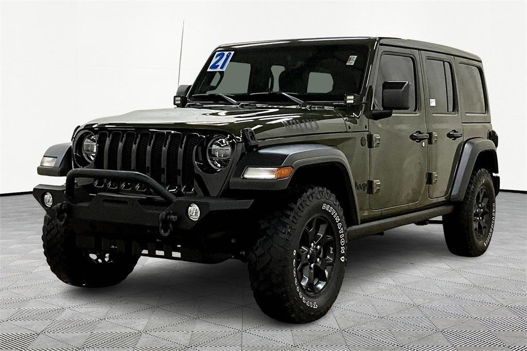 used 2021 Jeep Wrangler Unlimited car, priced at $27,490
