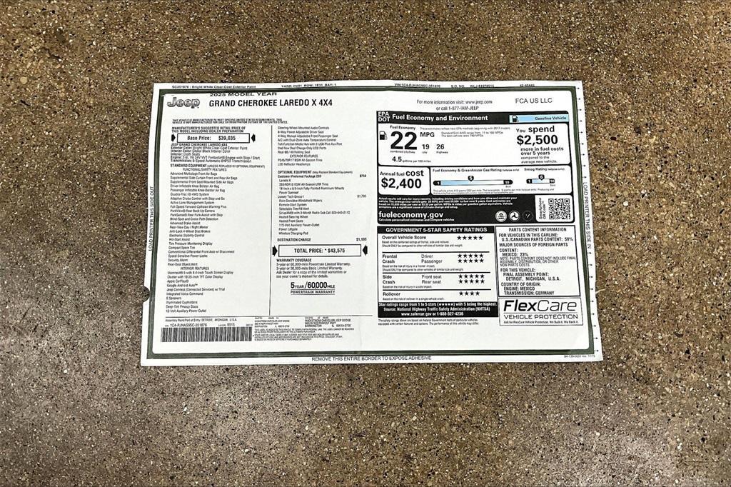 new 2025 Jeep Grand Cherokee car, priced at $36,378