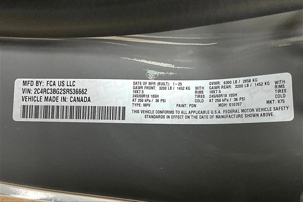 new 2025 Chrysler Pacifica car, priced at $39,490