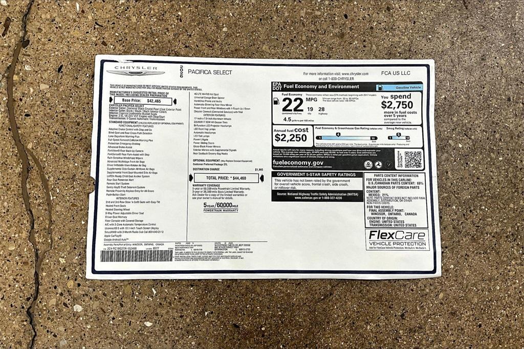 new 2026 Chrysler Pacifica car, priced at $38,597