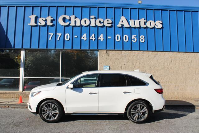 used 2017 Acura MDX car, priced at $19,999