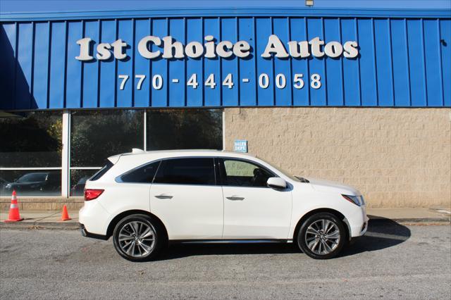 used 2017 Acura MDX car, priced at $19,999