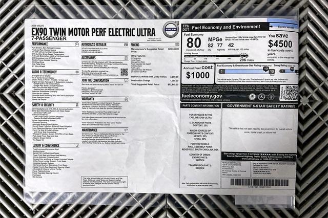 new 2025 Volvo EX90 car