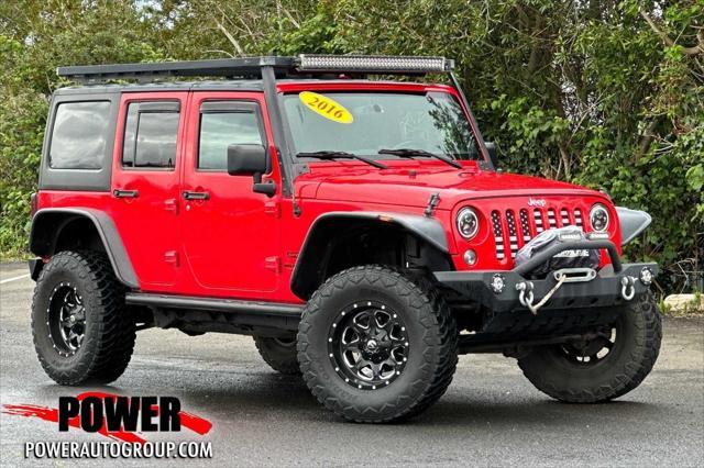 used 2016 Jeep Wrangler Unlimited car, priced at $25,995