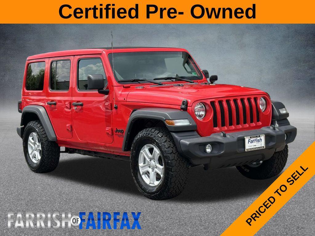 used 2021 Jeep Wrangler Unlimited car, priced at $31,995