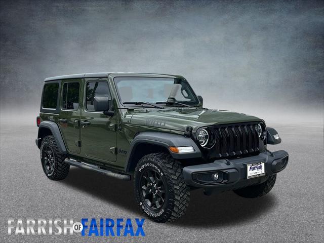 used 2021 Jeep Wrangler car, priced at $34,005