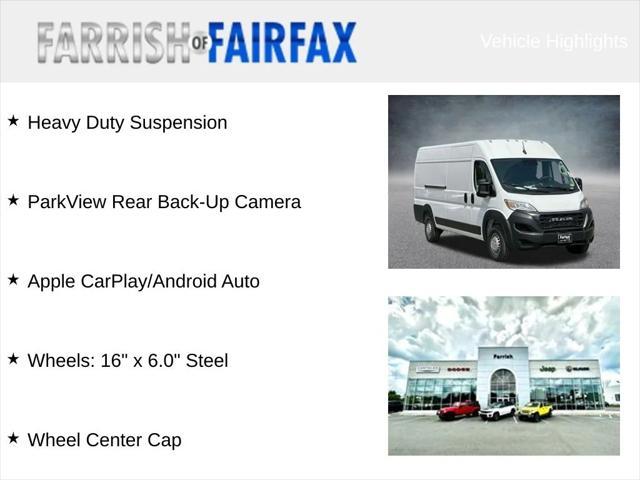 new 2024 Ram ProMaster 3500 car, priced at $47,940