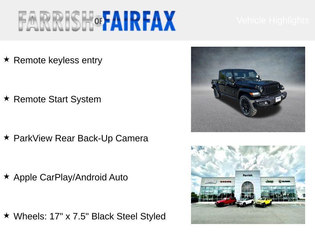new 2025 Jeep Gladiator car, priced at $39,805