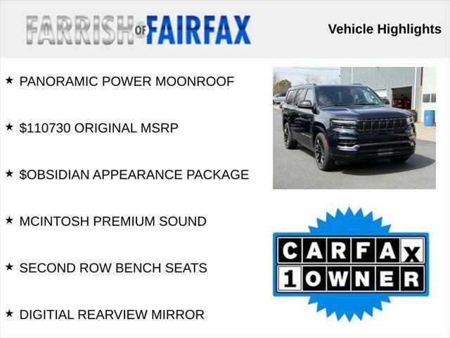 used 2024 Jeep Grand Wagoneer L car, priced at $68,500