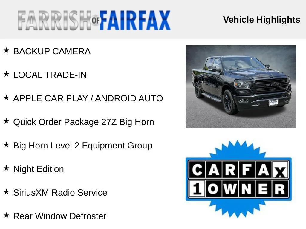 used 2021 Ram 1500 car, priced at $32,500