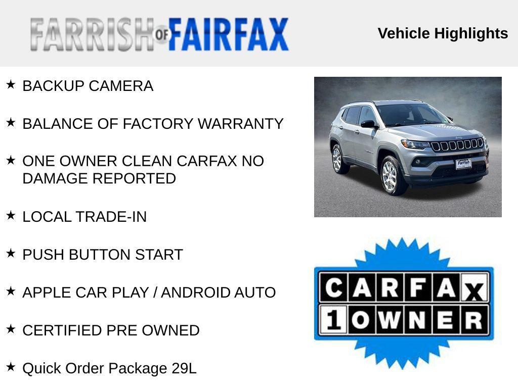 used 2023 Jeep Compass car, priced at $23,000