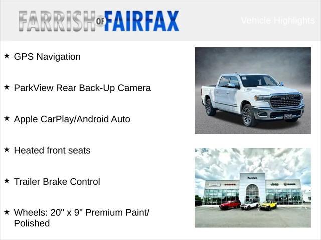 new 2025 Ram 1500 car, priced at $62,771