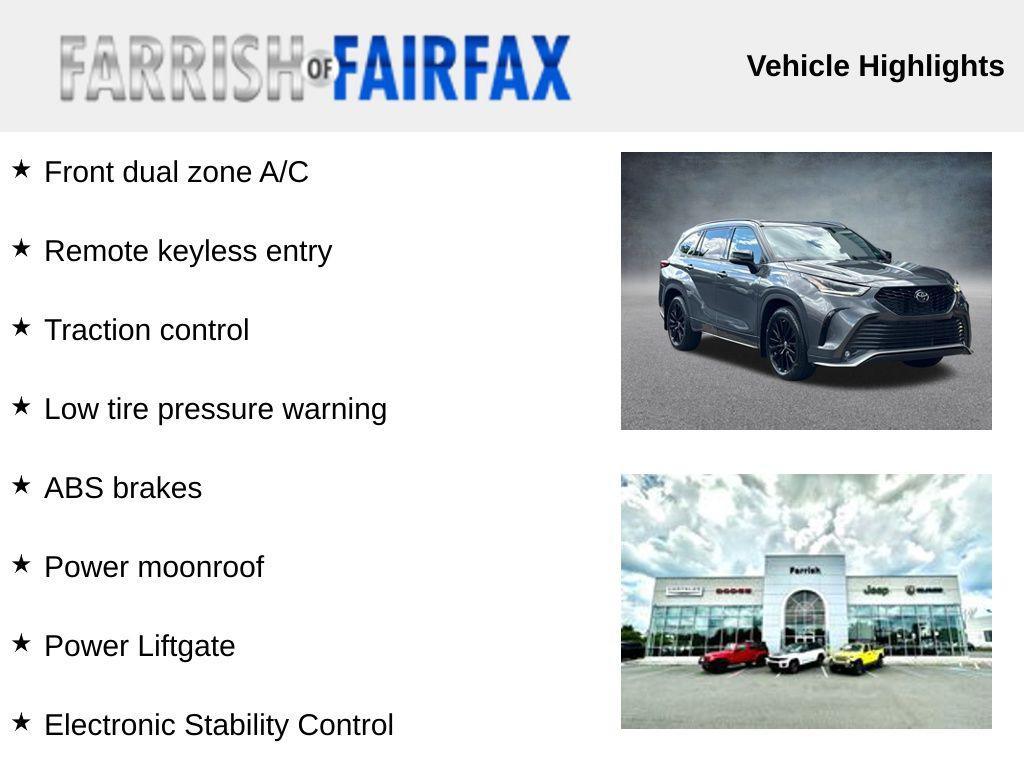 used 2023 Toyota Highlander car, priced at $41,995