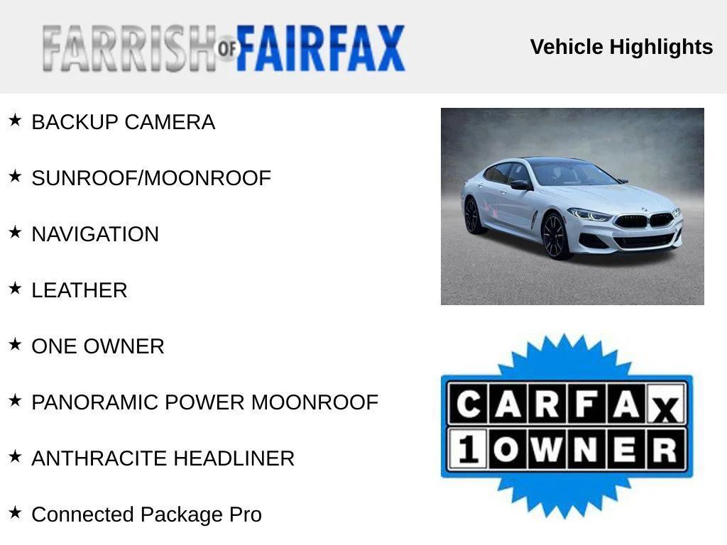 used 2023 BMW M850 Gran Coupe car, priced at $63,900