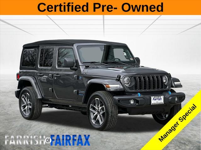 used 2024 Jeep Wrangler 4xe car, priced at $39,000