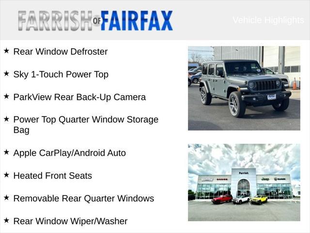 new 2025 Jeep Wrangler 4xe car, priced at $48,202