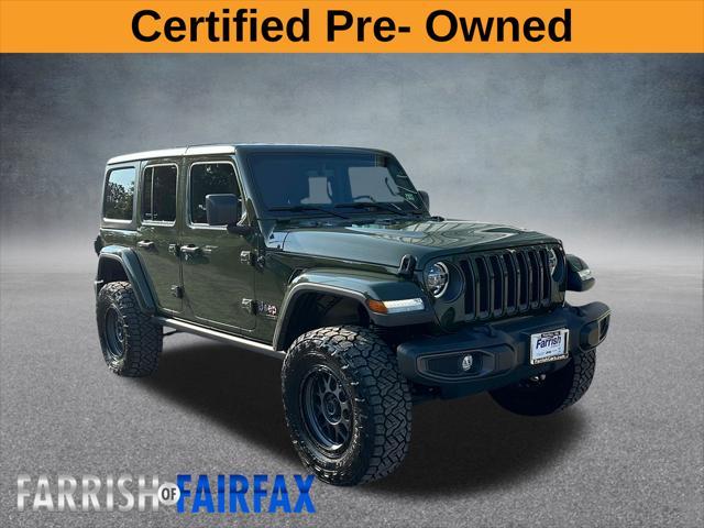 used 2021 Jeep Wrangler Unlimited car, priced at $32,500