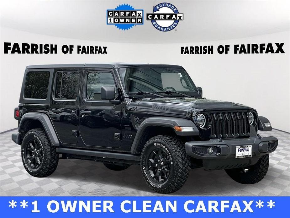 used 2021 Jeep Wrangler Unlimited car, priced at $32,100