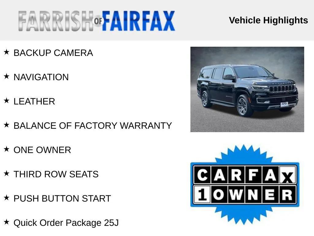 used 2024 Jeep Wagoneer L car, priced at $47,500