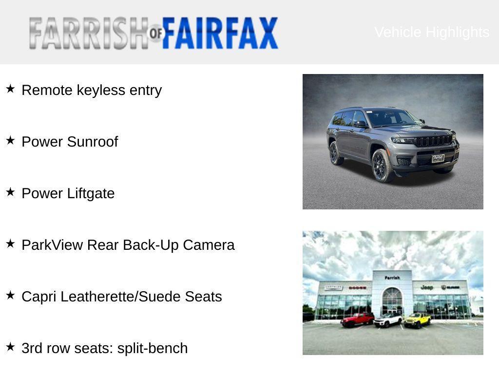 new 2025 Jeep Grand Cherokee L car, priced at $39,165