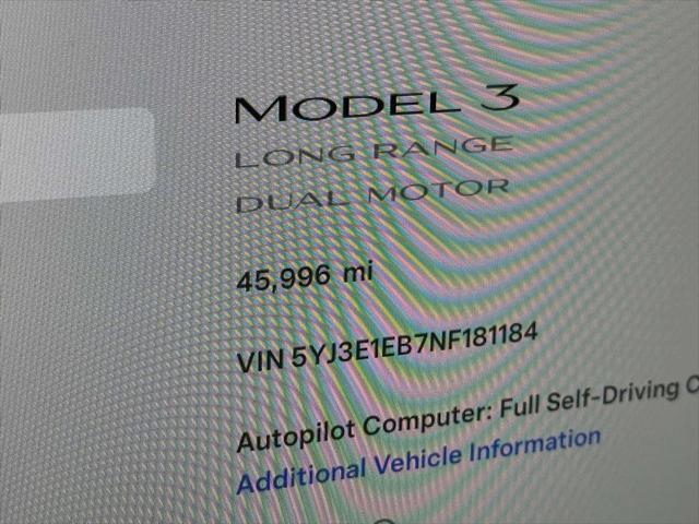 used 2022 Tesla Model 3 car, priced at $25,500