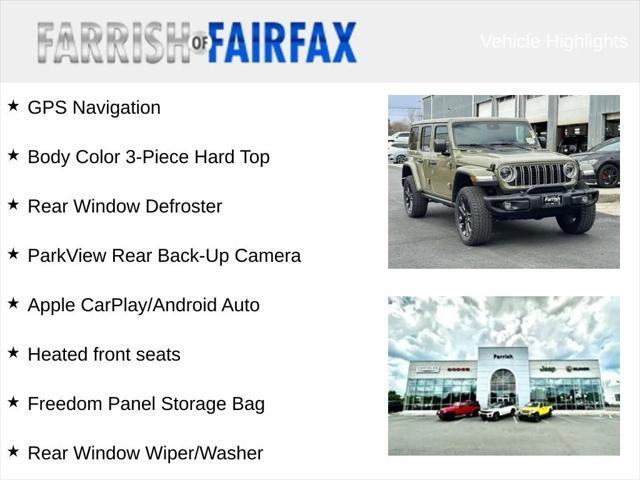 new 2025 Jeep Wrangler 4xe car, priced at $56,188