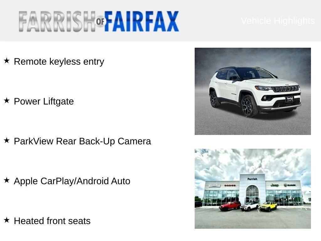 new 2026 Jeep Compass car, priced at $27,622