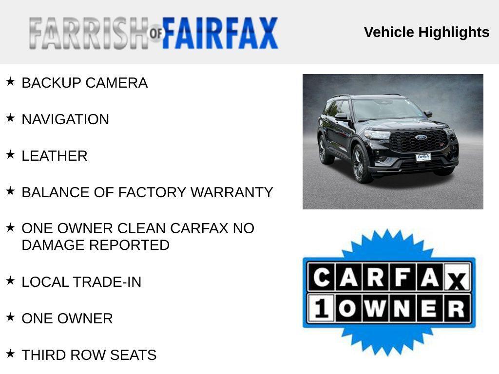 used 2025 Ford Explorer car, priced at $49,500