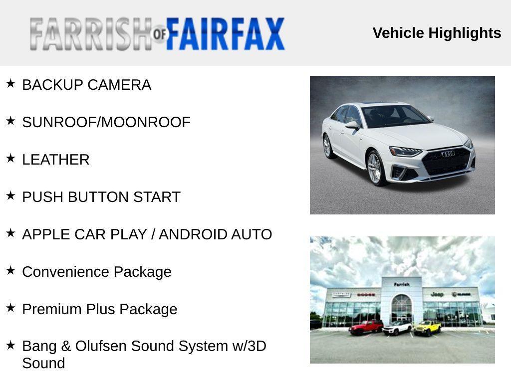 used 2023 Audi A4 car, priced at $25,995