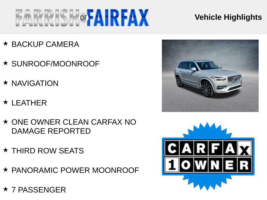 used 2023 Volvo XC90 car, priced at $37,500