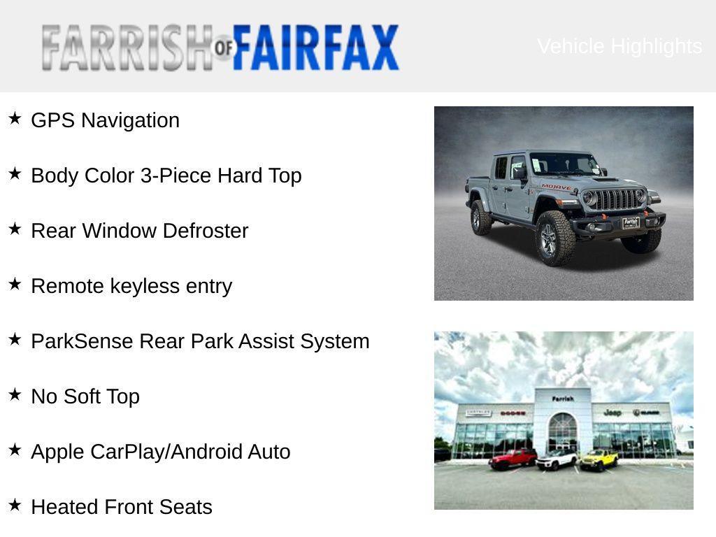 new 2025 Jeep Gladiator car, priced at $50,120