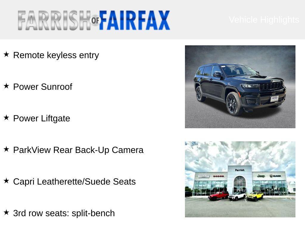 new 2025 Jeep Grand Cherokee L car, priced at $39,165