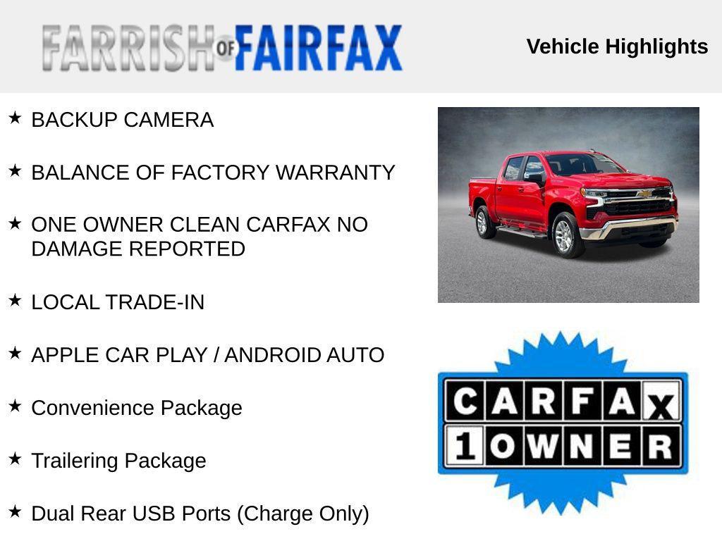 used 2023 Chevrolet Silverado 1500 car, priced at $36,500