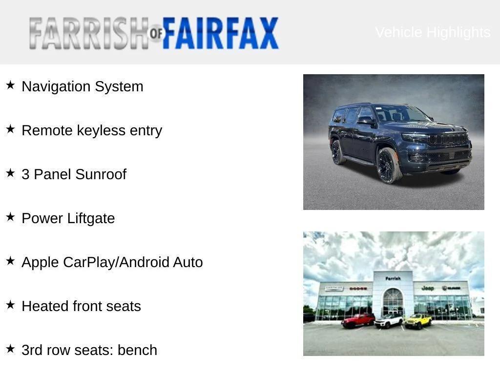 new 2025 Jeep Wagoneer car, priced at $65,685