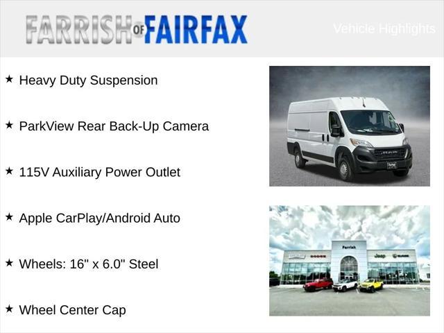new 2024 Ram ProMaster 3500 car, priced at $52,143