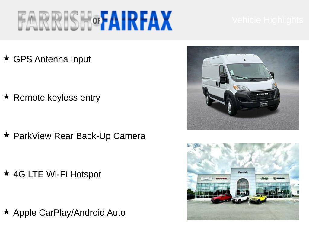 new 2026 Ram ProMaster 1500 car, priced at $44,510